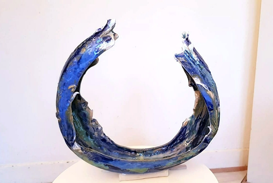 Keramiekatelier DUC – blauwe keramische ring